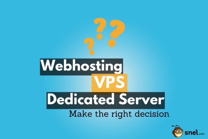 the difference between webhosting, VPS and dedicated server. Make the right decision