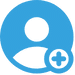 plesk account management customer mnagement and account icoonmanagement icon