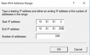 IPv4 address range