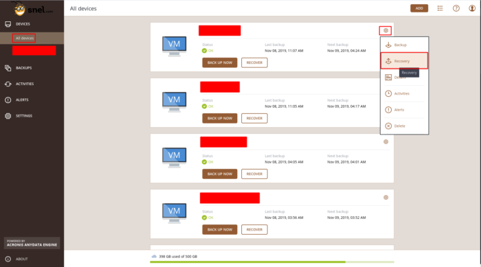 Download a complete backup from Acronis Management Console - 01 Download a complete backup from Acronis Management Console - 01