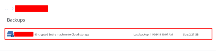 Download a complete backup from Acronis Management Console - 05 Download a complete backup from Acronis Management Console - 05