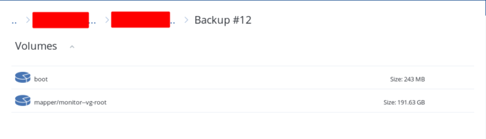 Download a complete backup from Acronis Management Console - 08