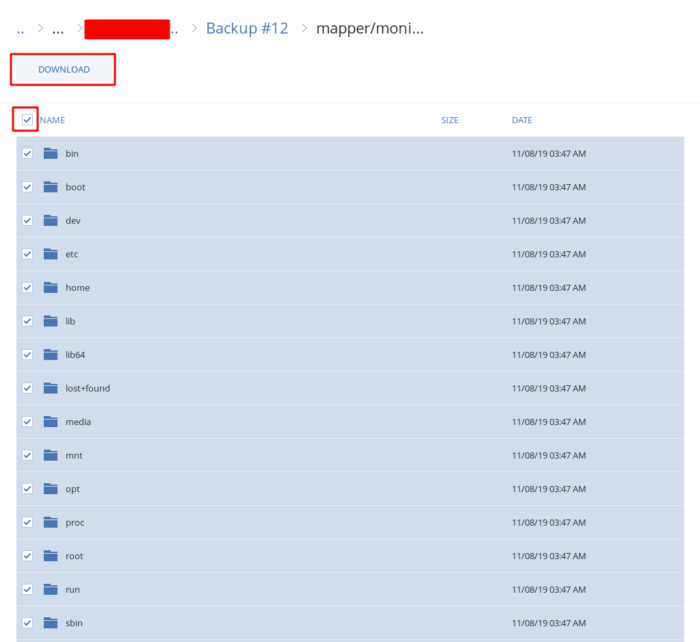 Download a complete backup from Acronis Management Console - 09 Download a complete backup from Acronis Management Console - 09
