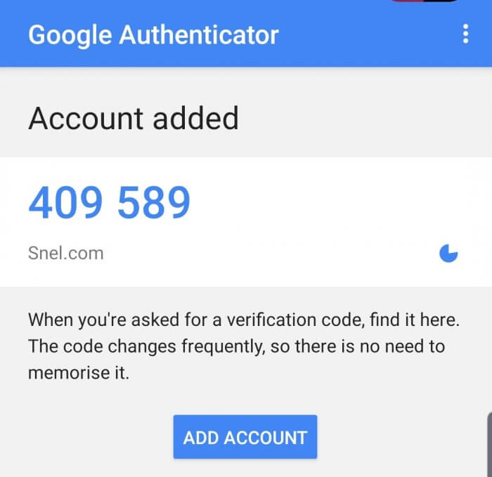 Enable Two-Factor Authentication my.snel.com - 05