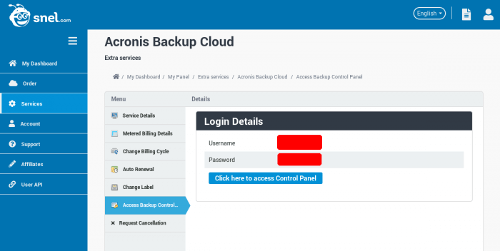 How to setup scheduled backups through Acronis Backup Cloud Management Console - 01