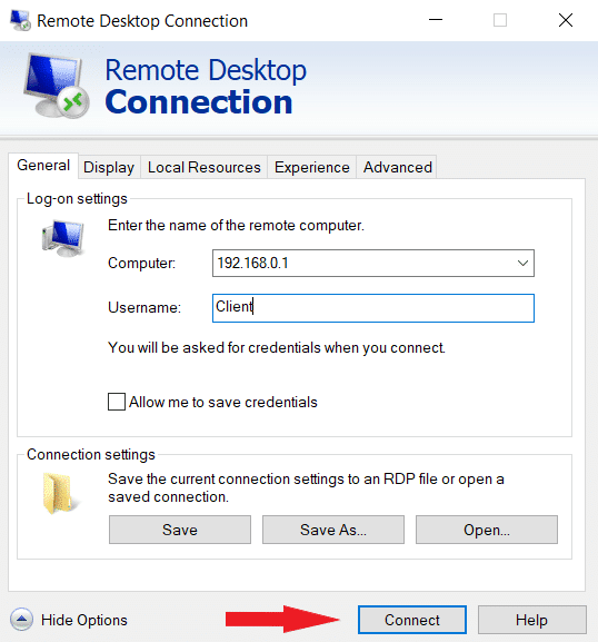 rdp connection log windows 10