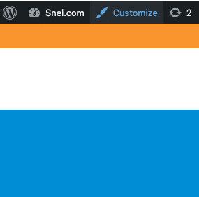 wordpress customiser