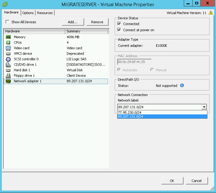 VLAN tagging on VMware (IEEE 802.1Q )