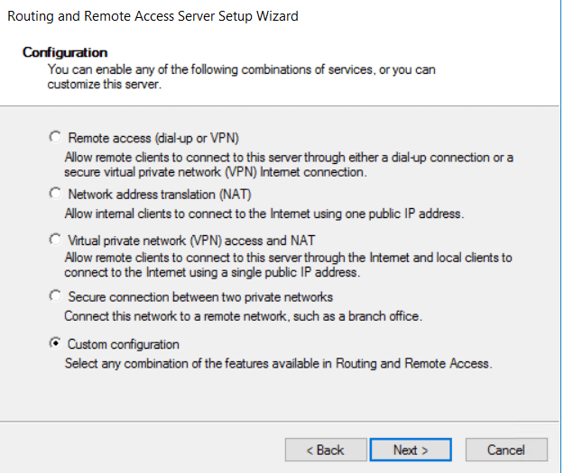 access setup wizard