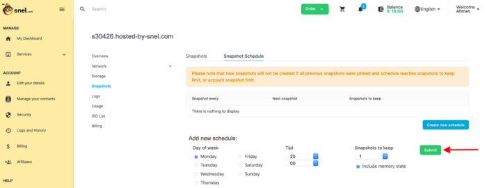 clientarea submit snapshot clientarea submit snapshot