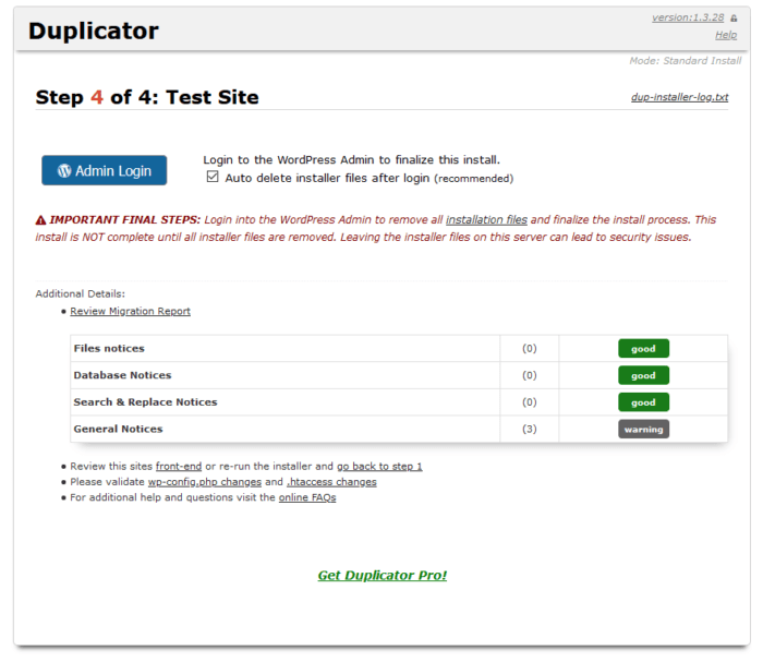 Duplicator Installer Test Duplicator Installer Test