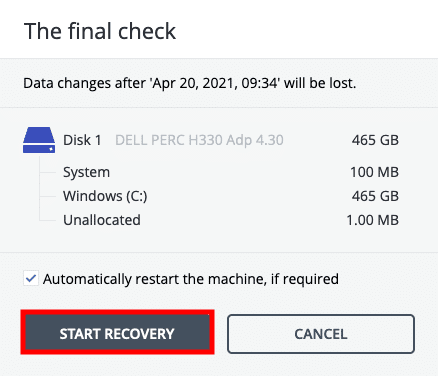 finalcheckrecovery finalcheckrecovery