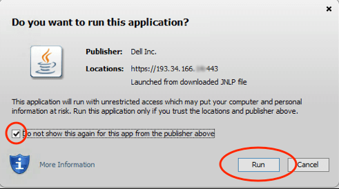 Java warning Java warning