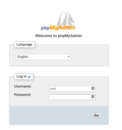 phpadmin login