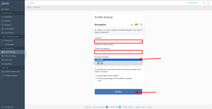 pleskacronisenableencryption pleskacronisenableencryption