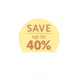 sale save up to 40%