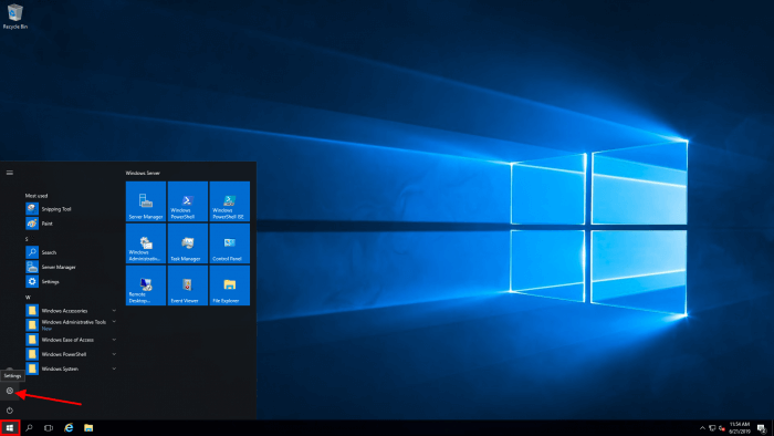 windows server 2016 settings windows server 2016 settings