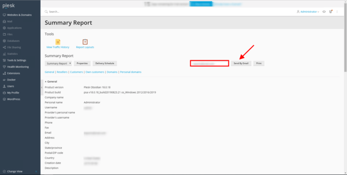 plesk-windows-server-2019-summary-report
