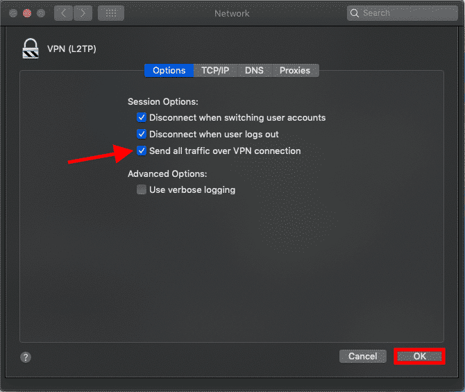 macos vpn traffic