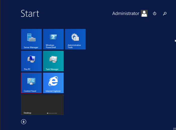 Windows Server 2012 Start