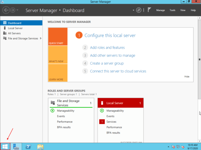 Server manager 2012 Server manager 2012