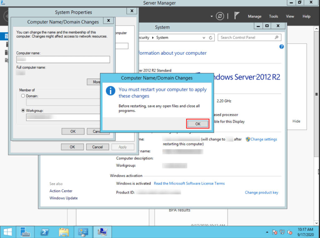 How to change the hostname on Windows Server 2012 | Snel.com