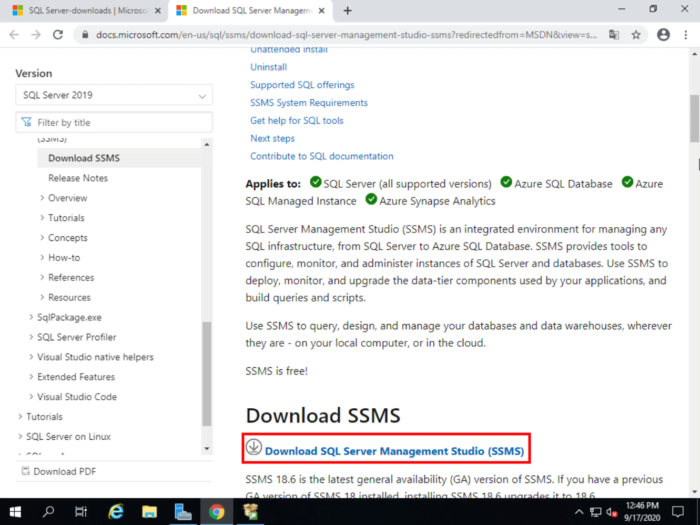 MSSQL download ssms MSSQL download ssms