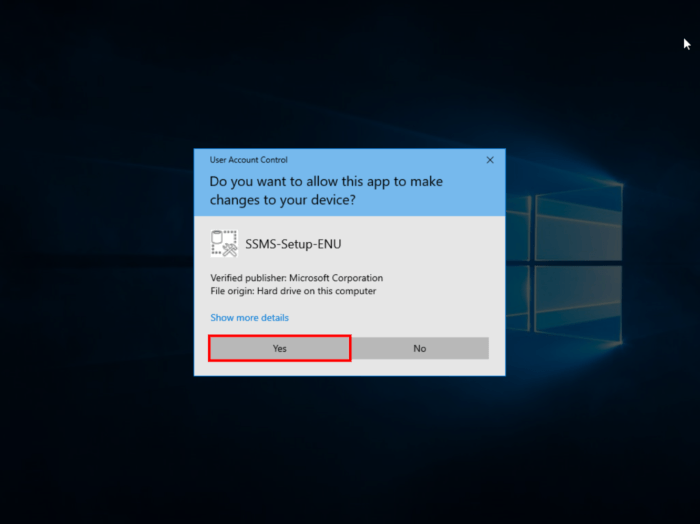 SSMS installation permission SSMS installation permission