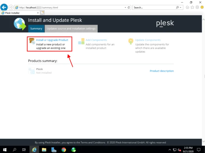 Plesk Installer Install or Upgrade Plesk Installer Install or Upgrade