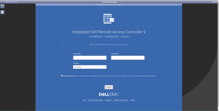 kvm login screen kvm login screen