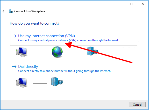 windows 10 workplace vpn