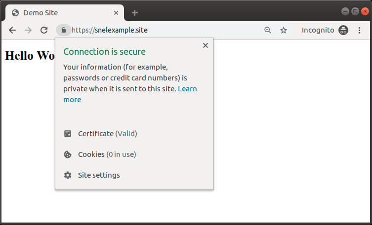 secure connection